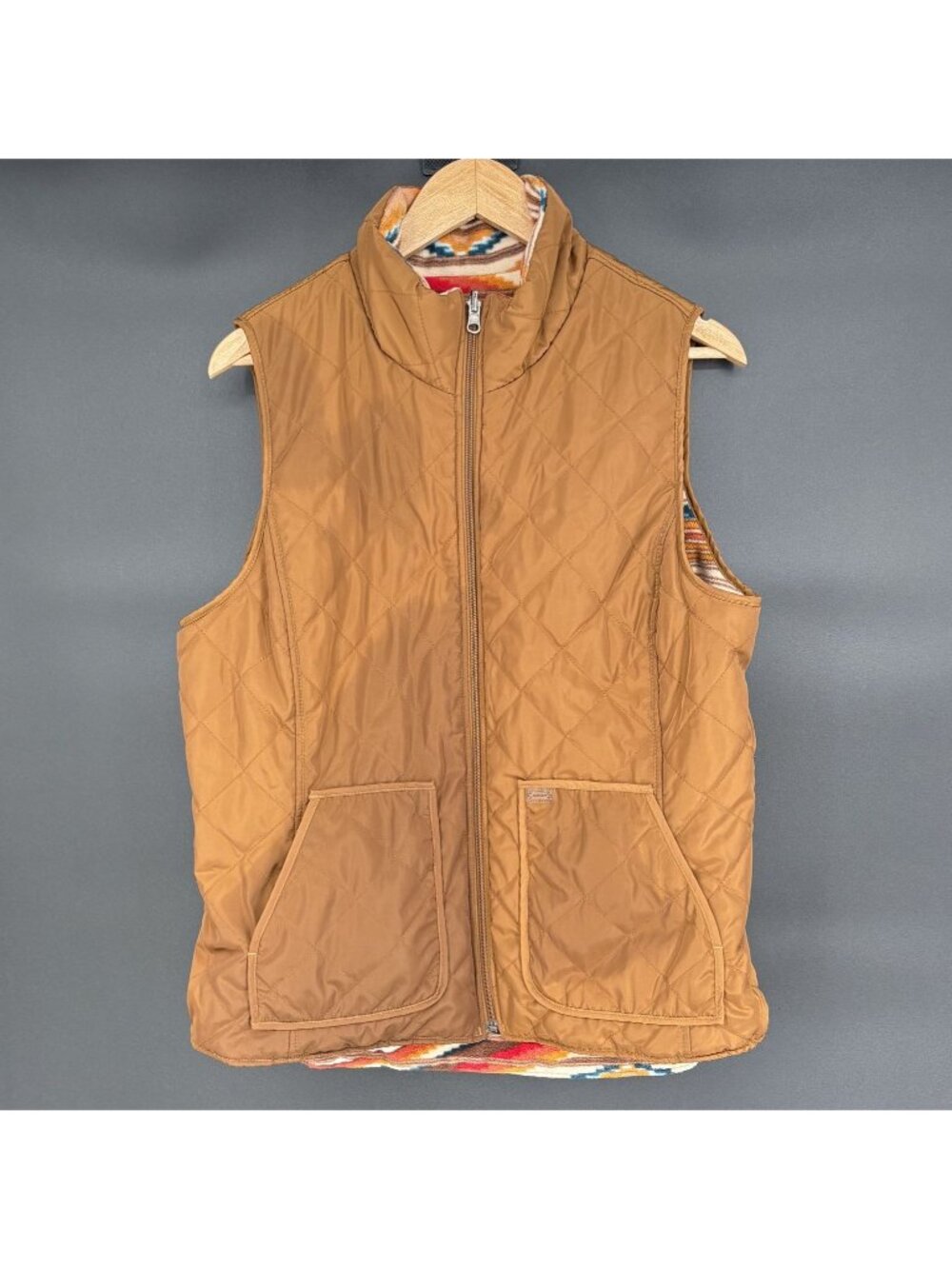 Ariat Dilon Chimayo Vest Womens Medium Brown Southwestern Western Aztec Cowgirl - Picture 5 of 11